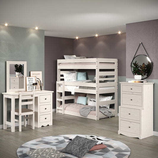03X – Lakehouse Triple Twin Stackable Bunk Bed