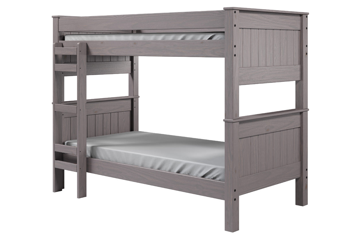 18X – Beachwood Double Twin Stackable Post Bunk Bed
