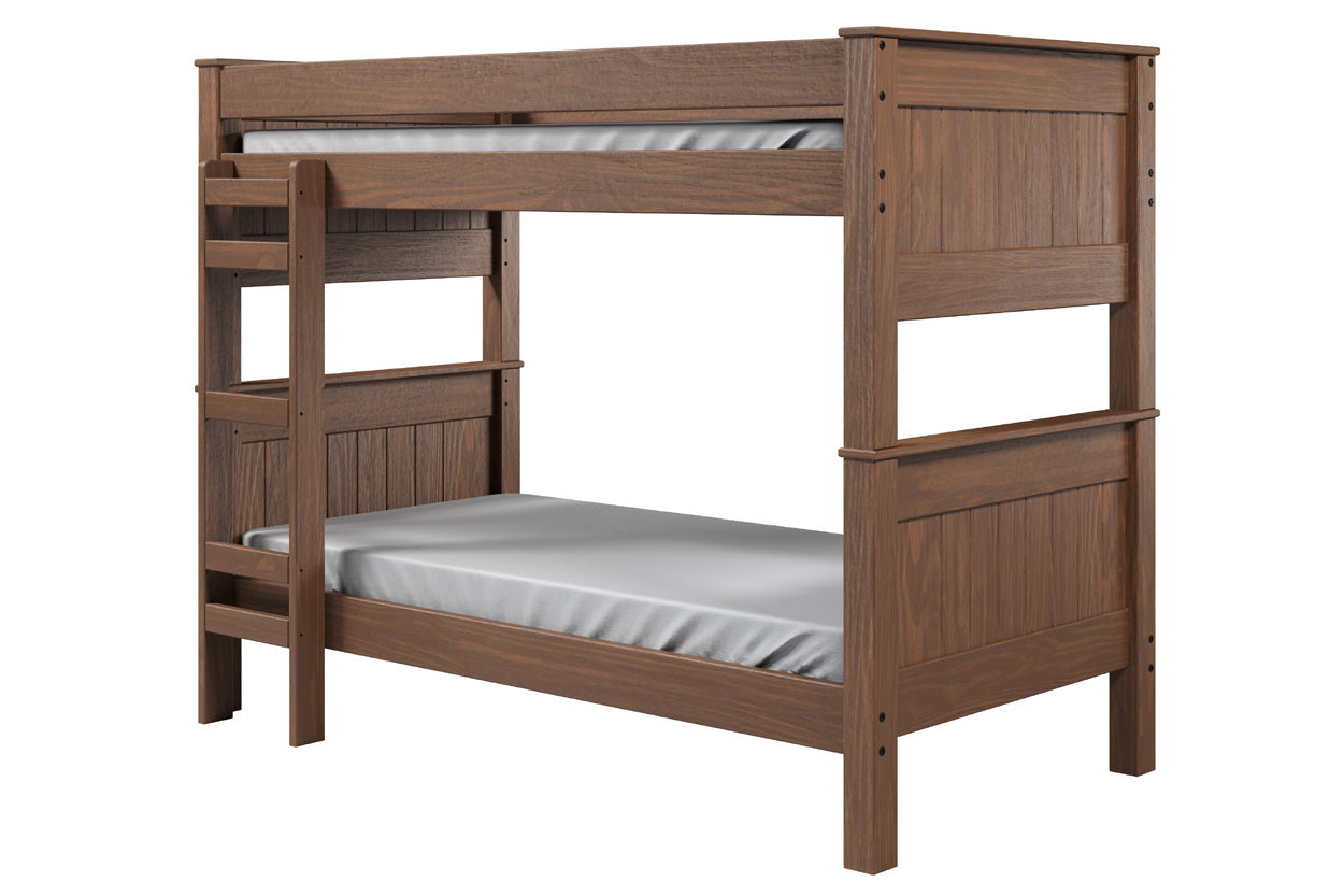 18X – Beachwood Double Twin Stackable Post Bunk Bed