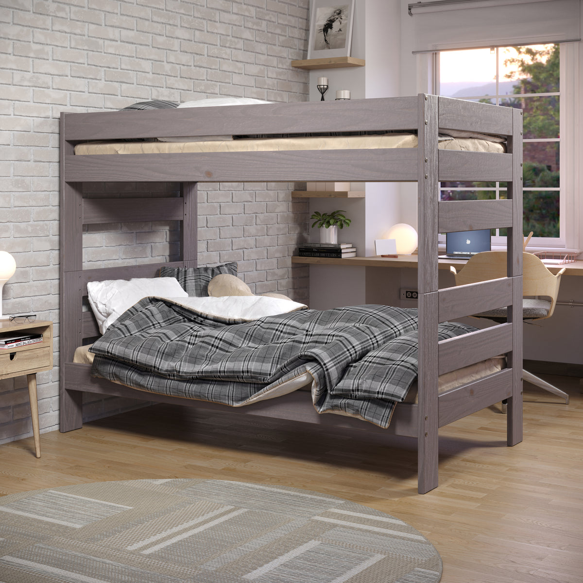 Stackable Double Bed 12X – Brookwood Double Twin Stackable Bunk Bed – Bunks To Go
